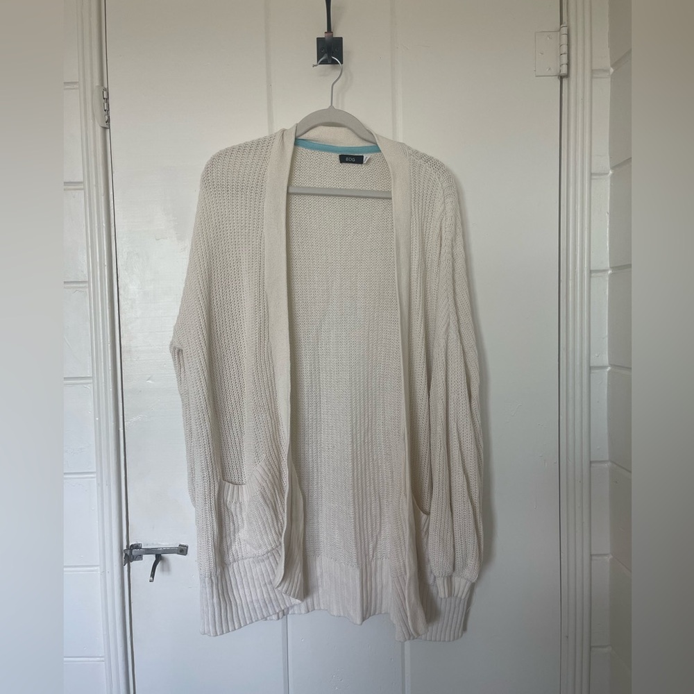 BDG - Oversized Cream Cardigan